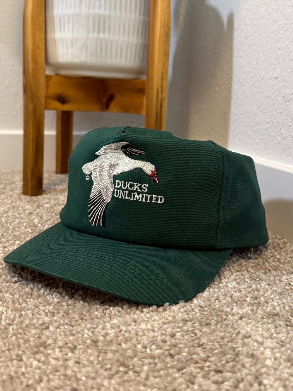 Vintage Ducks Unlimited Snow Goose Snapback Hat
